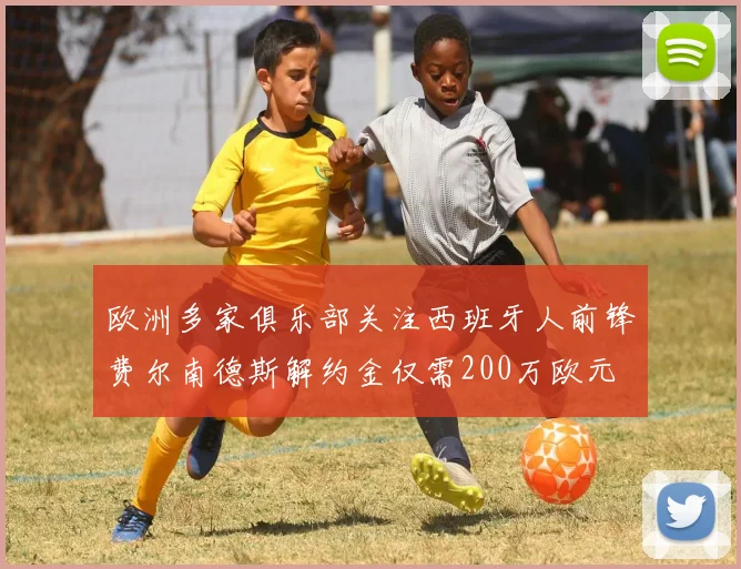 欧洲多家俱乐部关注西班牙人前锋费尔南德斯解约金仅需200万欧元